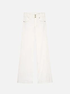 The Seamed Wide Trouser -- Au Natural Clean