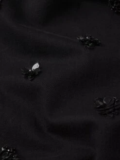 The Embellished Vertical -- Black -Frame Fashion Shop 1005EB731 BLK FABRICDETAIL