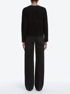 The Saddle Jacket -- Black -Frame Fashion Shop 2003659 SUTR WF25LJA004 BLK 7024 0add7c10 d0be 4ac2 8316 fd7b48f815bb