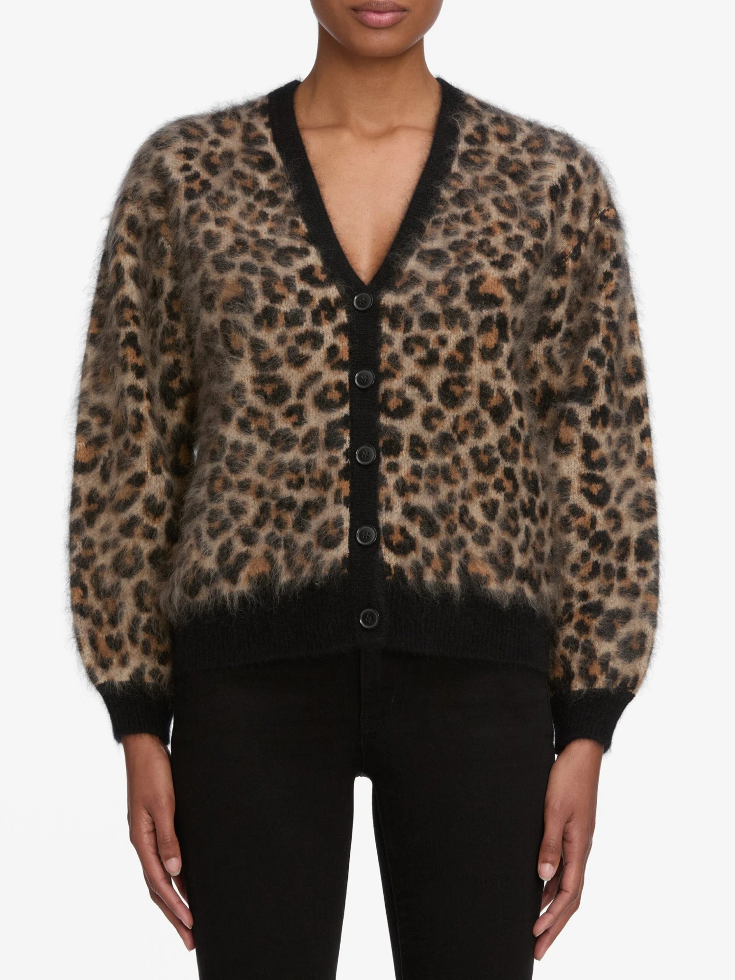 The Brushed Leopard Cardi -- Leopard 3 The Brushed Leopard Cardi -- Leopard - Image 3