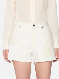 The Crochet Dare Short -- Flurry 11 The Crochet Dare Short -- Flurry -Frame Fashion Shop 4001CR728 FLUR 01131