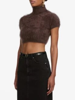 The Teddy Turtleneck -- Coffee -Frame Fashion Shop 5005659 SUTR WF25KSW008 CFFE 7415