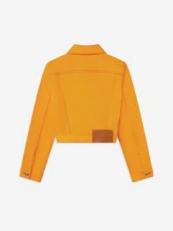 The Tailored Denim Jacket -- Marigold -Frame Fashion Shop CH01DJA728 MRGD B V3