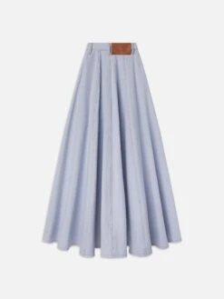 The Denim Ball Skirt -- Celeste -Frame Fashion Shop CH03DSK728 CSTE B