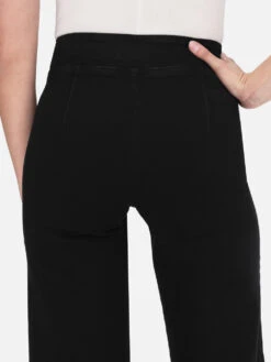 The Jetset Wide Leg -- Sheen Noir -Frame Fashion Shop JWL631 SHNO 4516