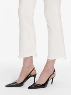 Le Crop Mini Boot -- White Raw Fray -Frame Fashion Shop LCMBRF790Z WHTR WP25JKT019 BLK 1416
