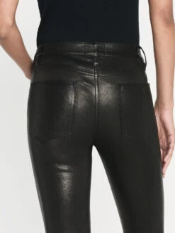 Leather Le High Skinny -- Washed Black -Frame Fashion Shop LHSKL001 WBL PARIS 3377LR