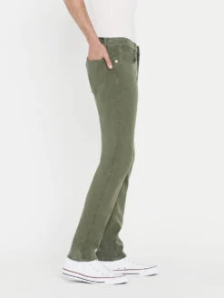 L'Homme Slim Brushed Twill -- Washed Military -Frame Fashion Shop LMH870 WAMI LUCA 0311LR
