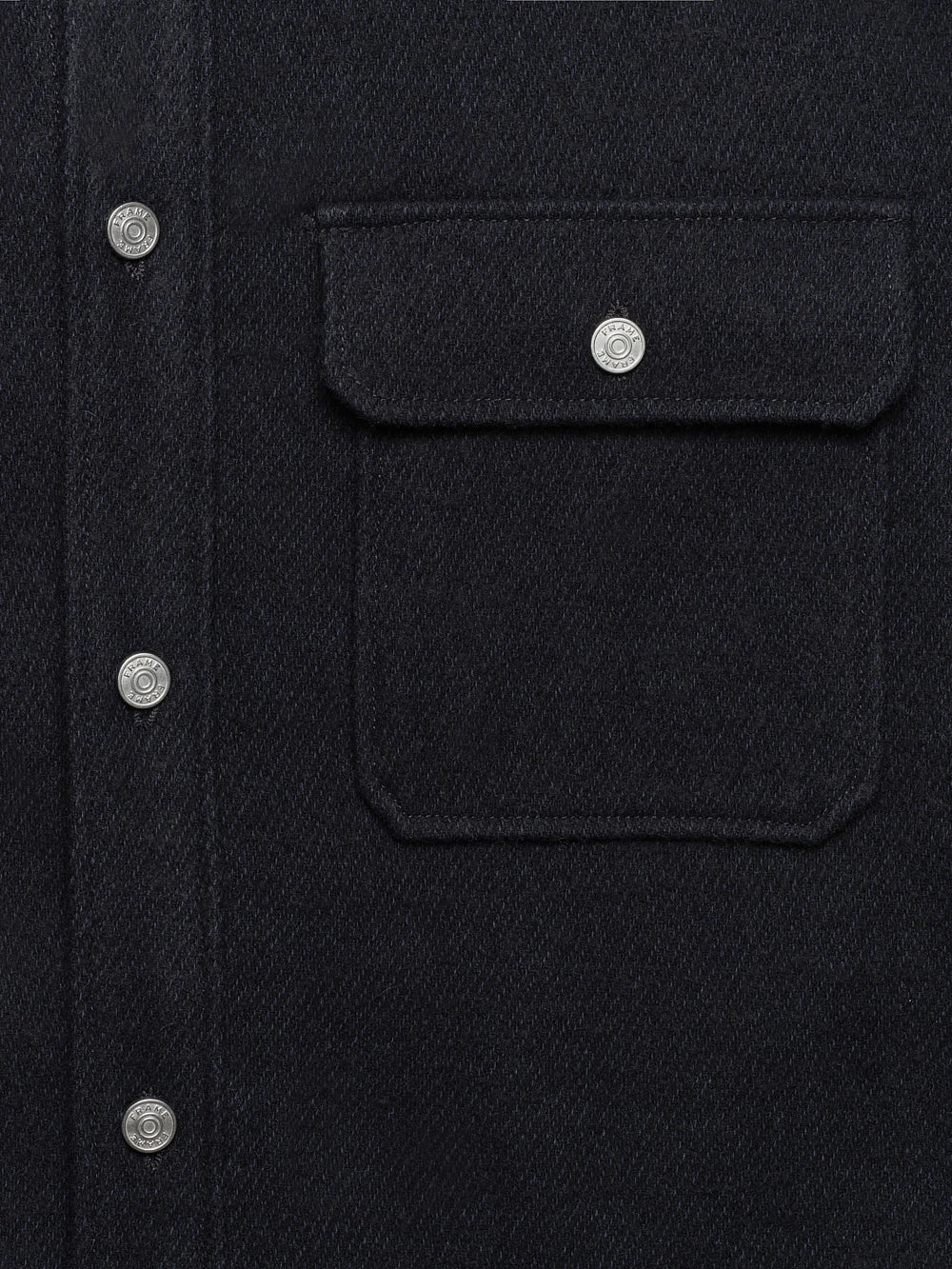 Textured Overshirt Jacket -- Dark Navy 2 Textured Overshirt Jacket -- Dark Navy - Image 2