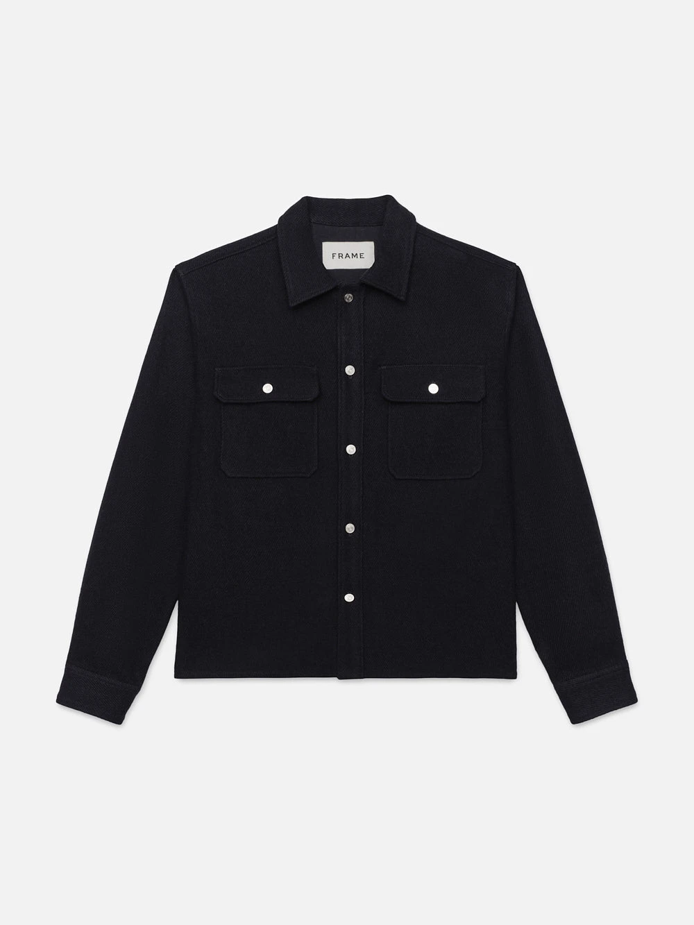 Textured Overshirt Jacket -- Dark Navy 1 Textured Overshirt Jacket -- Dark Navy