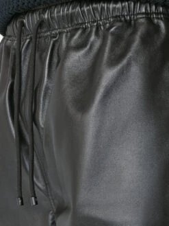 Leather Short -- Noir -Frame Fashion Shop LMLT0158 NOIR FRSP23EC MENS DAY 04 0001HR