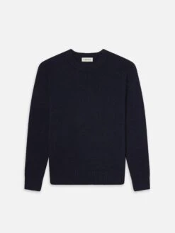 Cashmere Crewneck Sweater -- Navy