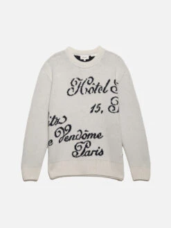 Ritz Men's Crew Sweater -- Off White Multi