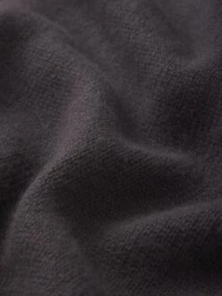 Cashmere Crewneck Sweater -- Dark Grey -Frame Fashion Shop LMSW0156 DKGR FABRIC DET