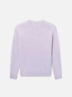 Cashmere Crewneck Sweater -- Old Lavender -Frame Fashion Shop LMSW0156 OLLV B