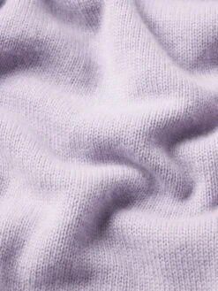 Cashmere Crewneck Sweater -- Old Lavender -Frame Fashion Shop LMSW0156 OLLV FABRICDETAIL