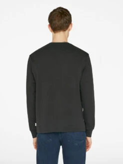 Duo Fold Long Sleeve Crew -- Noir -Frame Fashion Shop LMTS0242 NOIR FRSU23EC MENS DAY 02 0172HR