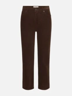 Le Sleek Straight Corduroy -- Bitter Chocolate