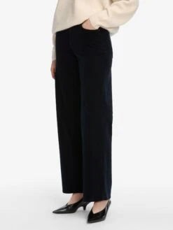 Le Slim Palazzo Corduroy -- Navy -Frame Fashion Shop LSP820 NAVY 7855