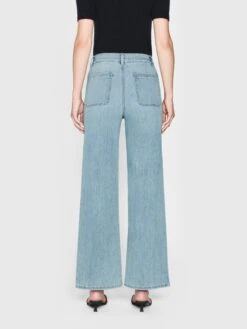 Le Slim Palazzo Bardot Pocket -- Wilson Clean 13 Le Slim Palazzo Bardot Pocket -- Wilson Clean -Frame Fashion Shop LSPBP291 WLSC 4597