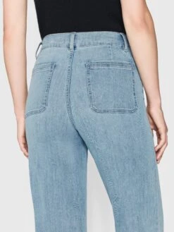 Le Slim Palazzo Bardot Pocket -- Wilson Clean 10 Le Slim Palazzo Bardot Pocket -- Wilson Clean -Frame Fashion Shop LSPBP291 WLSC 4607