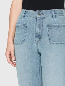 Le Slim Palazzo Bardot Pocket -- Wilson Clean 12 Le Slim Palazzo Bardot Pocket -- Wilson Clean -Frame Fashion Shop LSPBP291 WLSC 4614