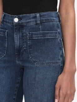 Le Slim Palazzo Bardot Pocket -- Thunderstorm -Frame Fashion Shop LSPBP793 THST 2166