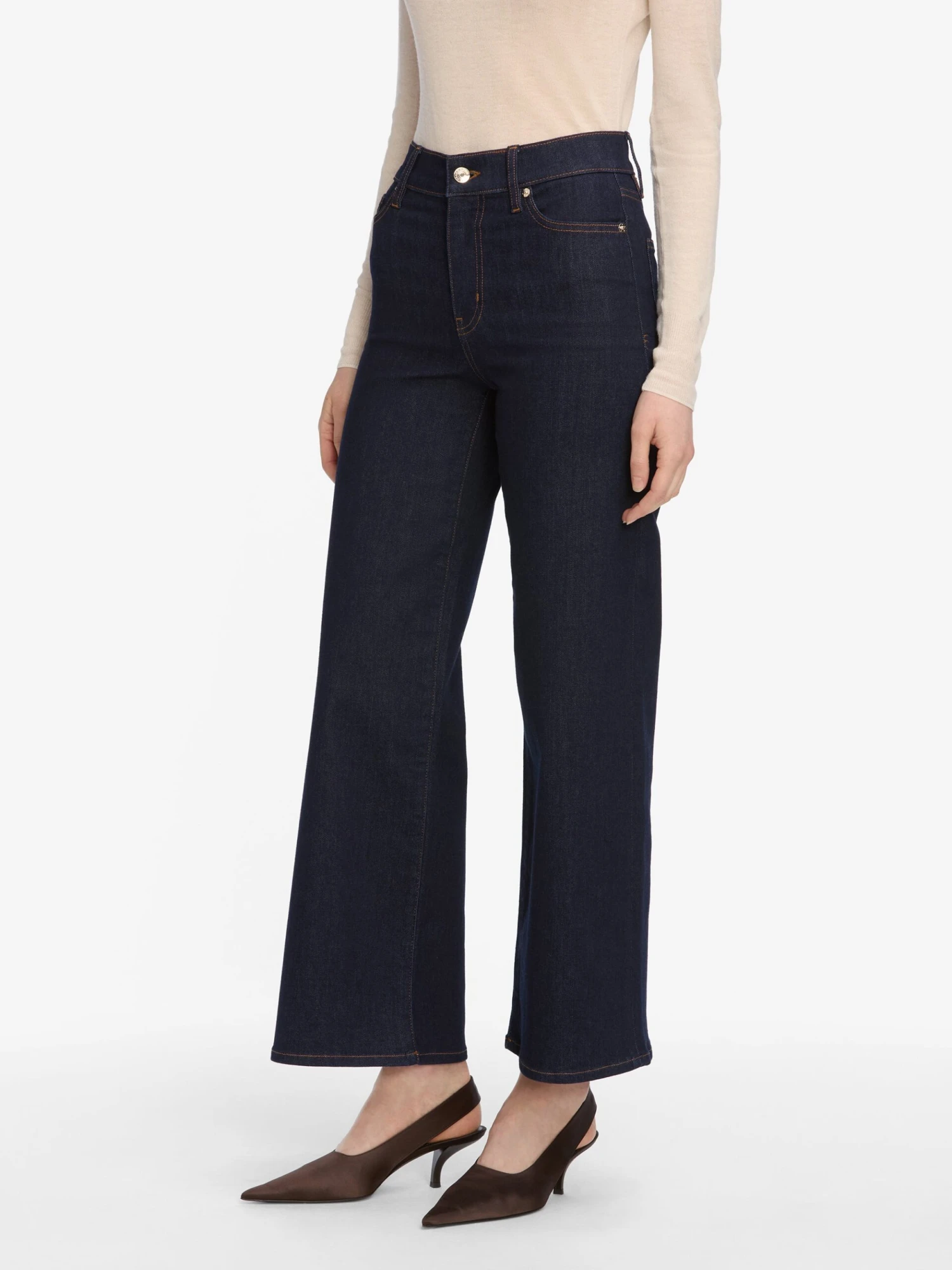 Le Slim Palazzo Crop -- Rinse 5 Le Slim Palazzo Crop -- Rinse - Image 5