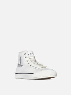 Ritz Unisex High Top Sneaker -- Blanc -Frame Fashion Shop LUFT00002 BLAN 34 0502