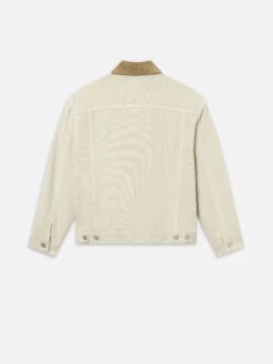 Canvas Utility Jacket -- Beach Sand -Frame Fashion Shop M005WJA601 BCHS B