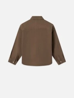 Relaxed Denim Shirt -- Taupe -Frame Fashion Shop ME24DSH007 TAUP B V2