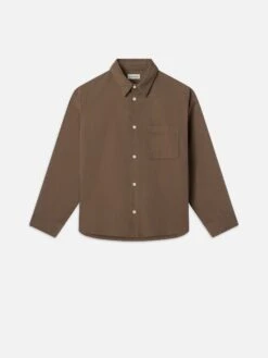 Relaxed Denim Shirt -- Taupe