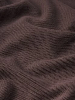 Jacquard Polo -- Brown -Frame Fashion Shop ME24JSH005 BRWN FABRIC DETAIL