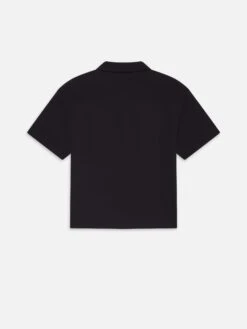 Light Pique Button Down Polo -- Dark Navy -Frame Fashion Shop ME25JSH004 DKNV B