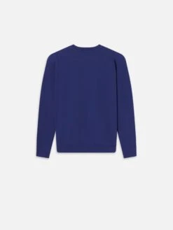 Vintage Wash Sweatshirt -- Reflex Blue Washed 5 Vintage Wash Sweatshirt -- Reflex Blue Washed -Frame Fashion Shop ME25JSS001 RBWS B