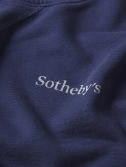 Sotheby's Unisex Crewneck Sweatshirt -- Navy -Frame Fashion Shop ME25JSS002 NAVY FABRICDETAIL