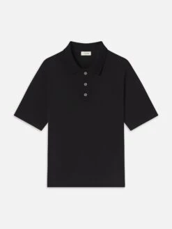 Light Pique Polo -- Black