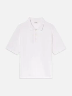 Light Pique Polo -- White