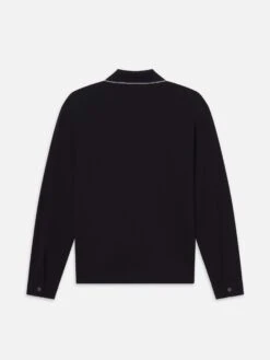 Long Sleeve Pique Polo -- Dark Navy -Frame Fashion Shop ME25JTE010 DKNV B