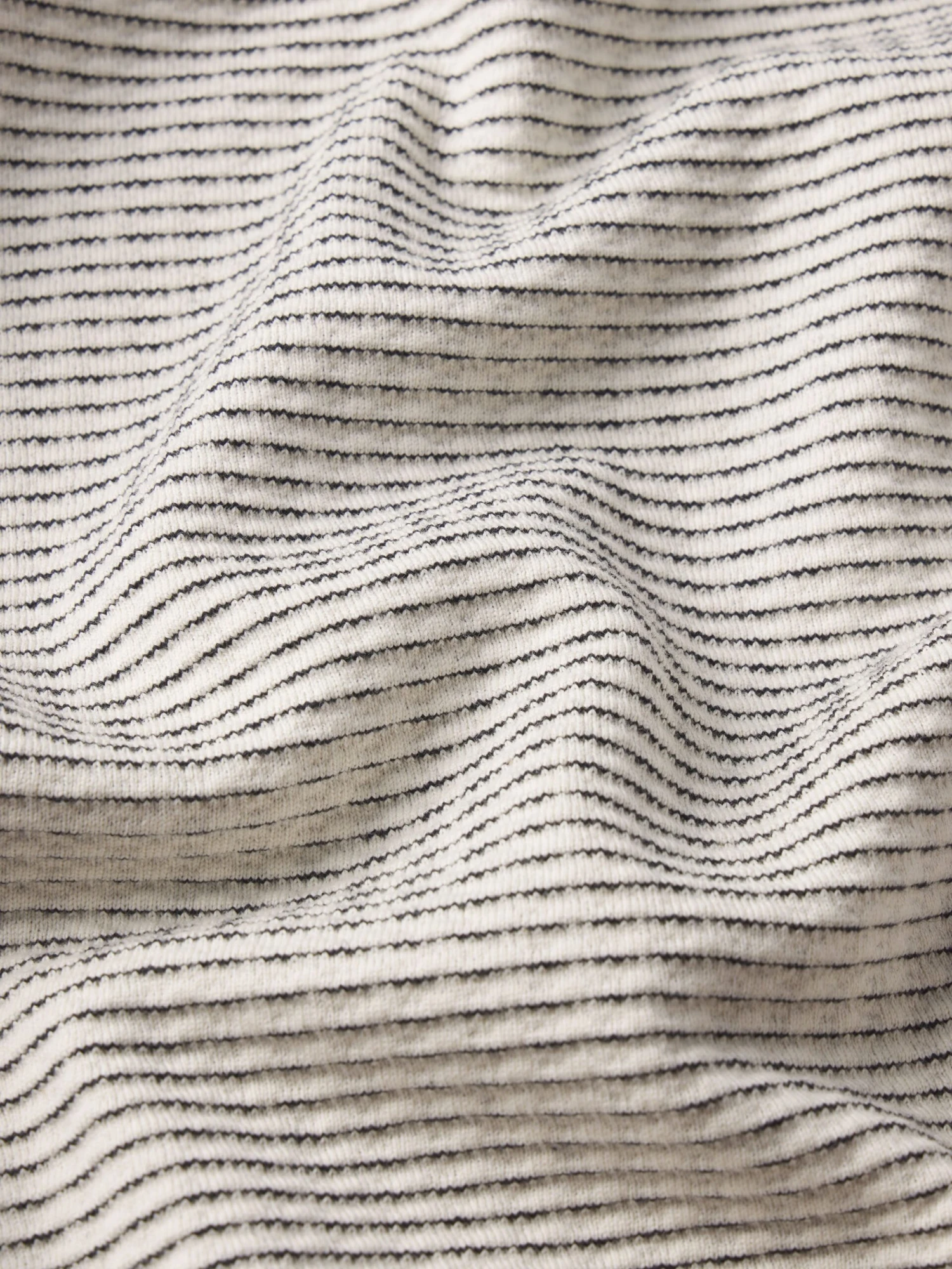 Jacquard Stripe Tee -- White/Navy 2 Jacquard Stripe Tee -- White/Navy - Image 2