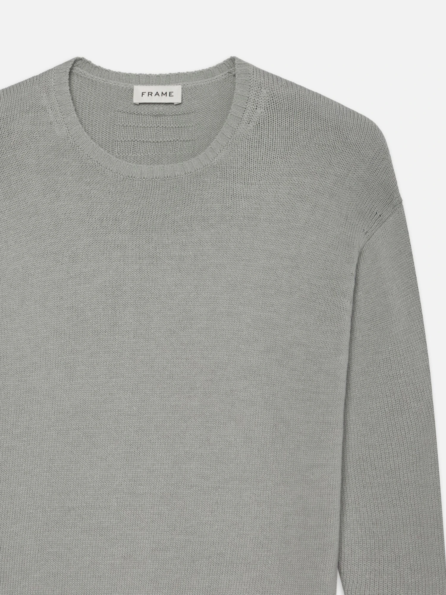 Cotton Silk Sweater -- Grey Blue 2 Cotton Silk Sweater -- Grey Blue - Image 2