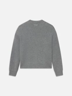 Sotheby's Unisex Cashmere Sweater -- Grey Melange -Frame Fashion Shop ME25KSW019 GRYM B