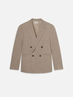 Double Breasted Blazer -- Vintage Khaki