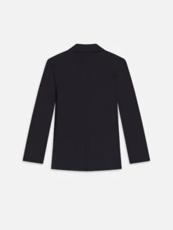 Unlined Wool Blazer -- Dark Navy -Frame Fashion Shop ME25WBZ008 DKNV B