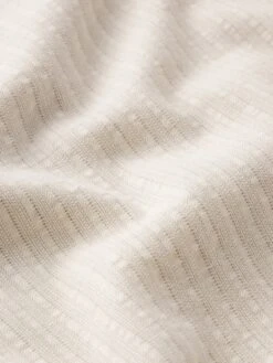 Jacquard Cotton Short Sleeve Shirt -- White Sand -Frame Fashion Shop ME25WSH008 WTSD FABRICDETAIL