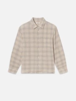 Plaid Shirt -- Cream Plaid