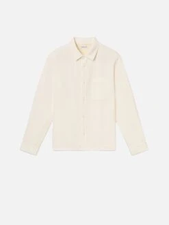 Textured Shirt -- White Sand