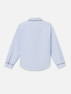 Sotheby's Unisex Pajama Shirt -- Blue Stripe -Frame Fashion Shop ME25WSH034 BLST B