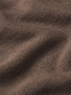 Silk Blend Polo Sweater -- Soft Mocha -Frame Fashion Shop MF24KSW011 SFTM FABRIC DET