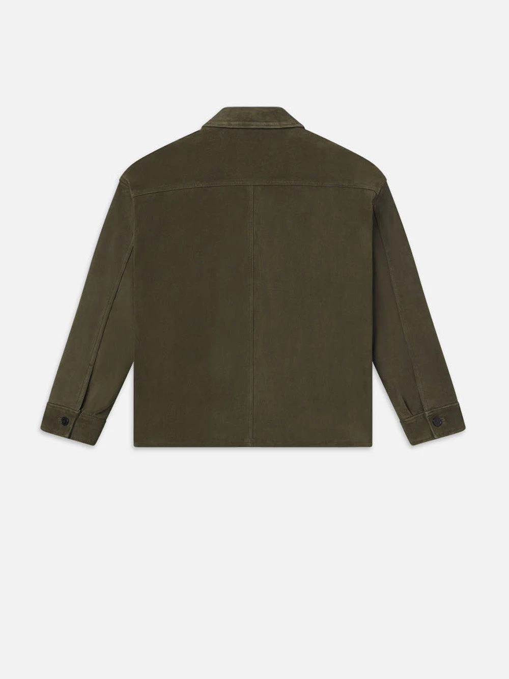 Clean Suede Jacket -- Dark Olive 3 Clean Suede Jacket -- Dark Olive - Image 3